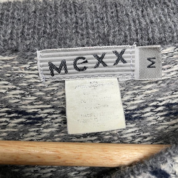 Mexx Amazing Patterned Crew Neck Long Sleeve Sweater Gray M - Picture 3 of 7